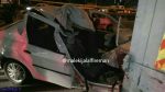 پسر ۲۶ساله مصدوم , مچاله شدن ال۹۰ در تصادف با کامیونت | دختر ۱۷ساله فوت شد